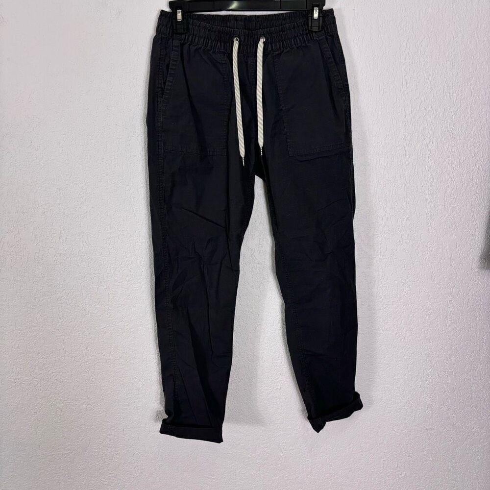 Vuori Charcoal Grey Organic Cotton Straight Leg Cuffed Pants XS